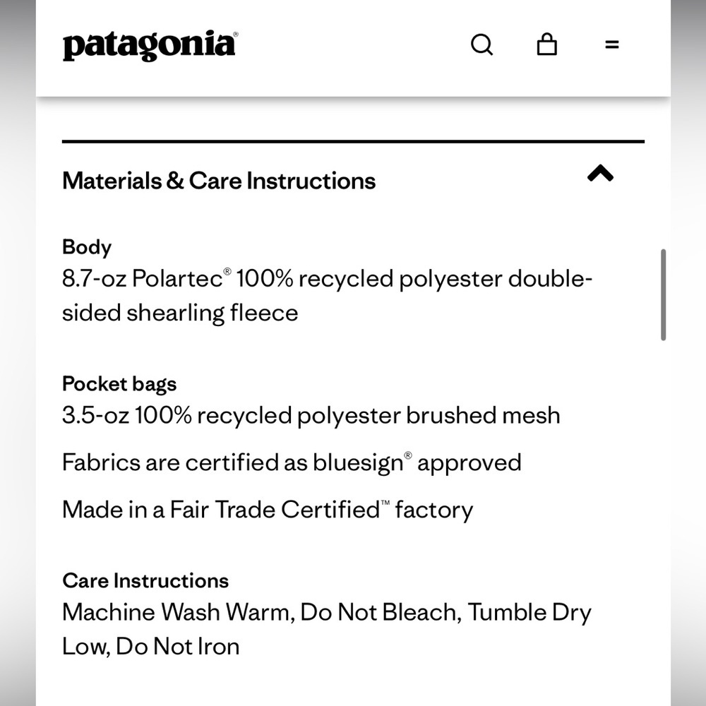 Patagonia Men's Black Fleece Vest - Picture 9 of 9